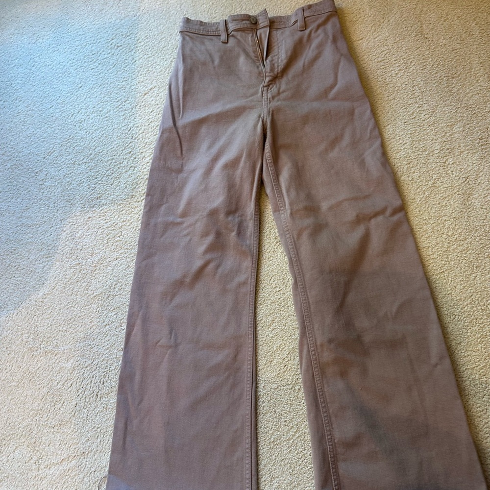 Pistola Taupe Wide-Leg Pants